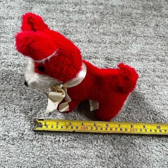 Commonwealth of Pennsylvania Red White Plush Puppy Stuffed Animal VTG 50s 7" - Picture 9 of 9